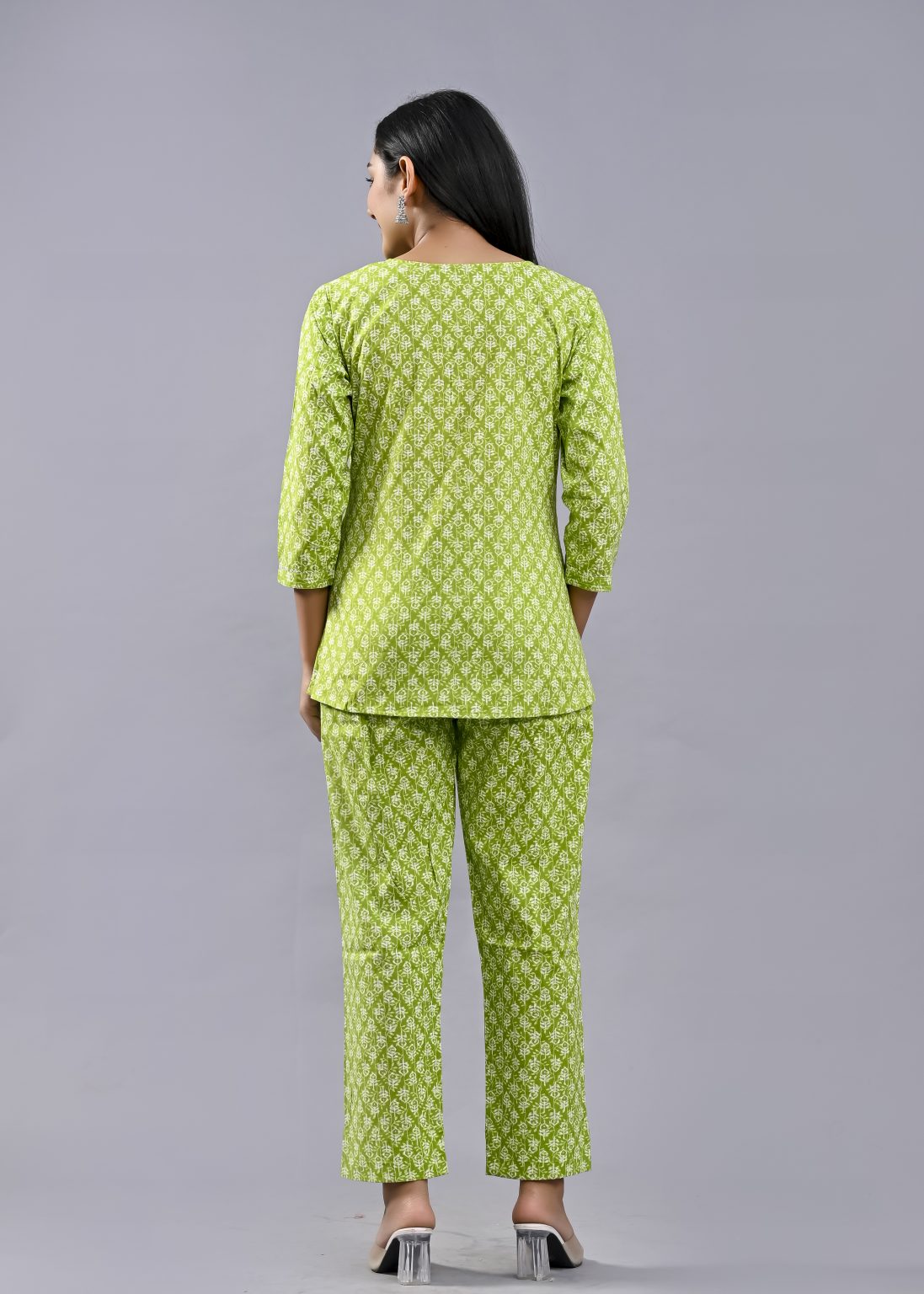 RUBICORN  WOMEN PRINTED COTTON TOP AND PANT - Image 3