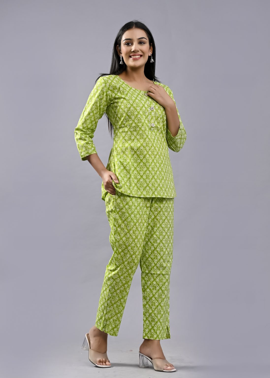 RUBICORN  WOMEN PRINTED COTTON TOP AND PANT - Image 5