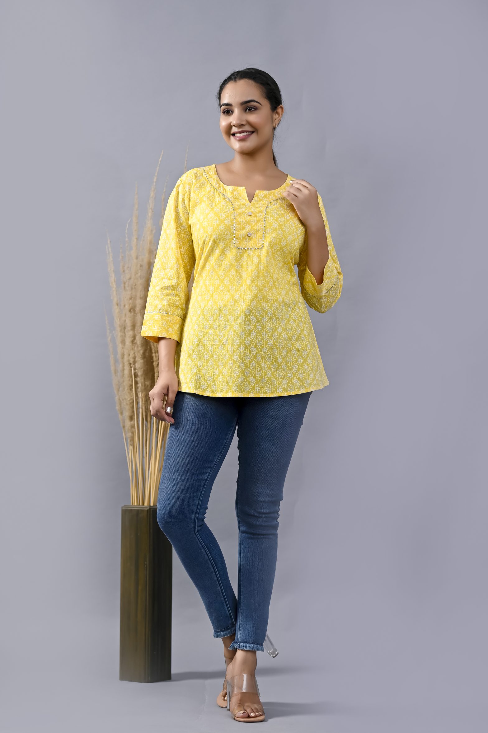 YELLOW COTTON TOP - Image 6