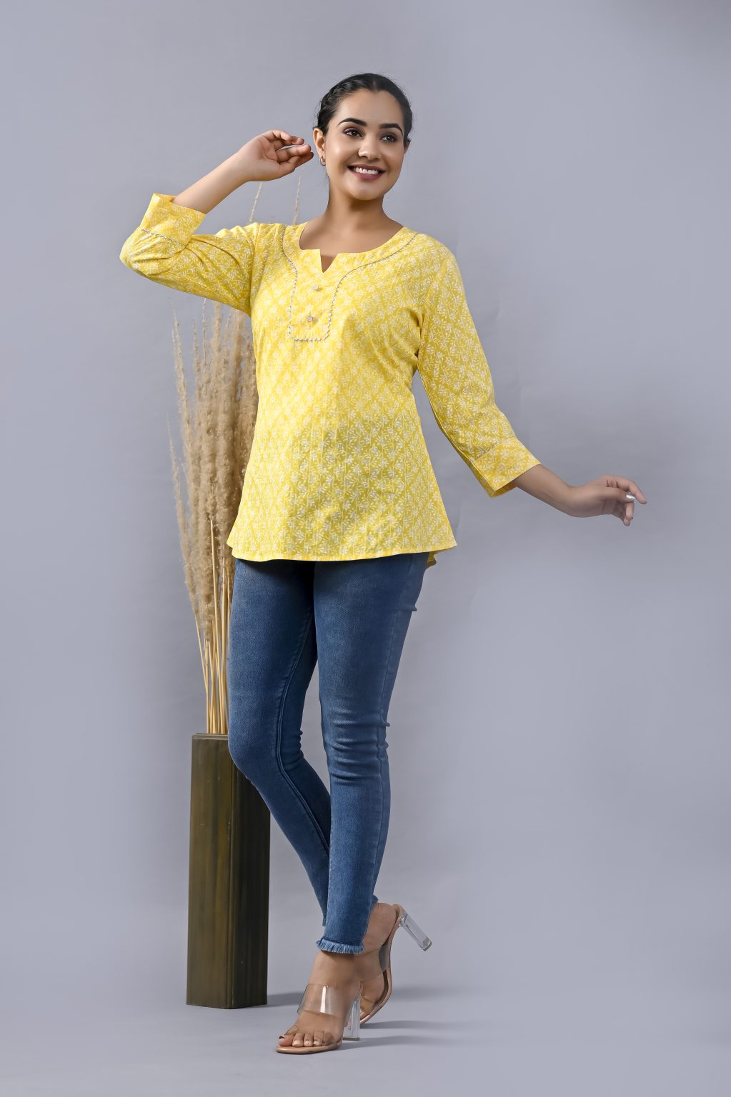 YELLOW COTTON TOP - Image 4