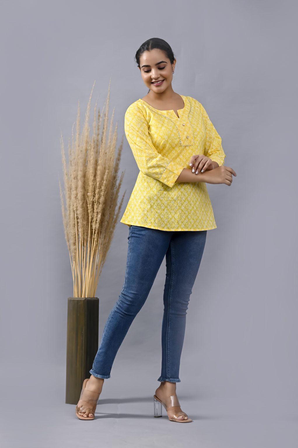 YELLOW COTTON TOP - Image 3
