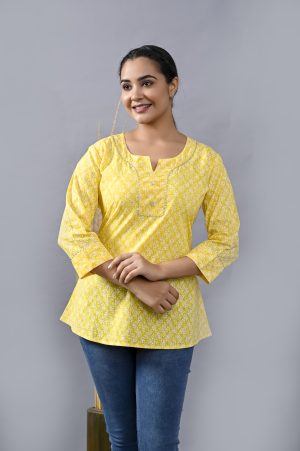 YELLOW COTTON TOP