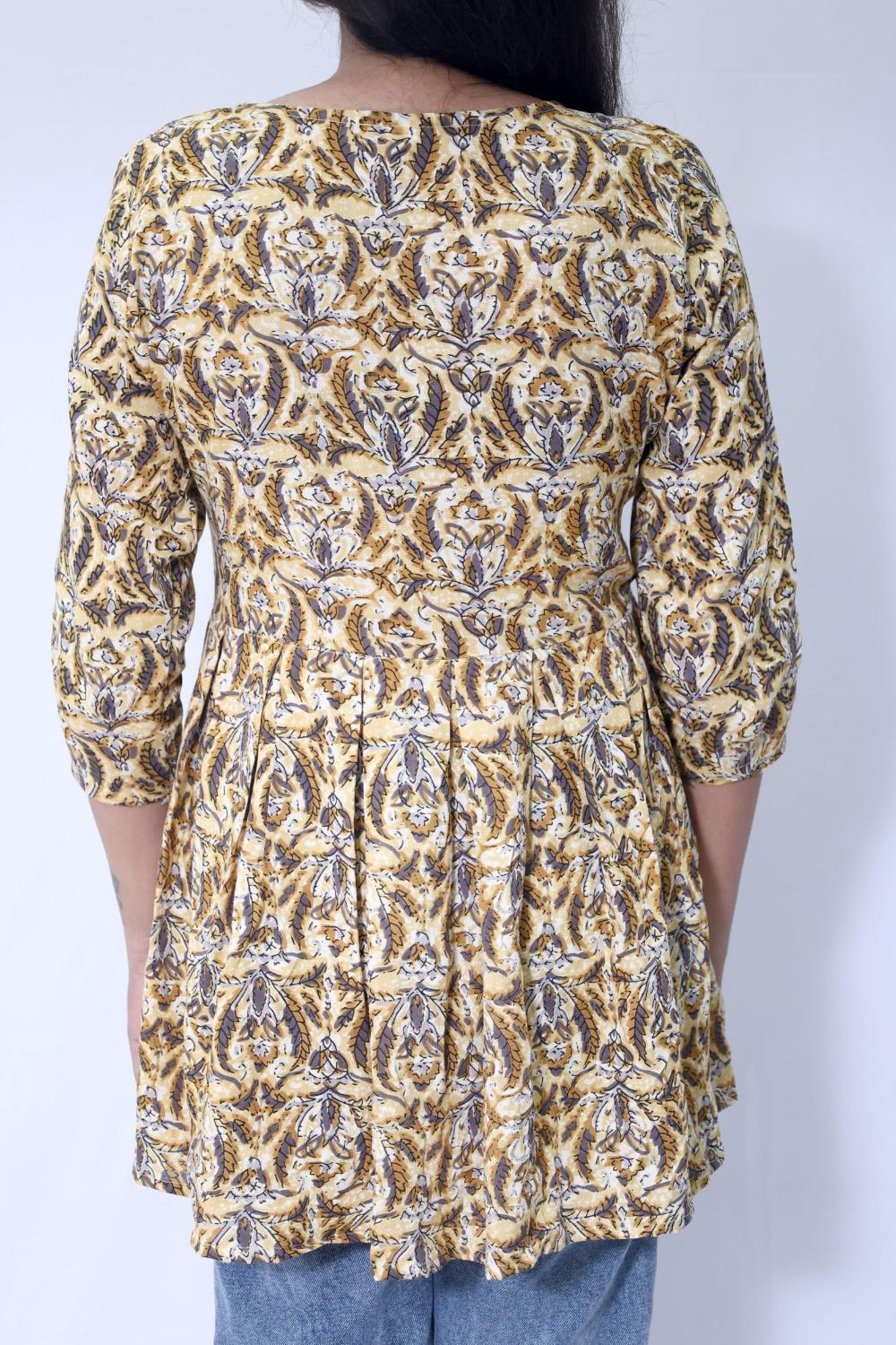BAGRU KALAMKARI GATHERING TOP - Image 5